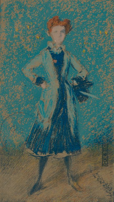 Het Blauwe Meisje, ca. 1874 door James Abbott McNeill Whistler