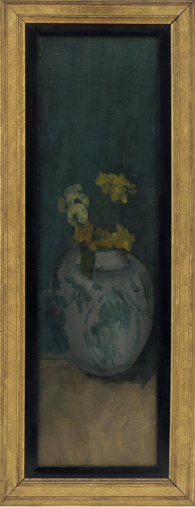 Het Blauwe Meisje fragment: Geel en Blauw, 1872-1876 door James Abbott McNeill Whistler