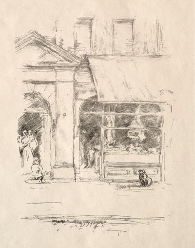 De slagershond, 1896 door James Abbott McNeill Whistler