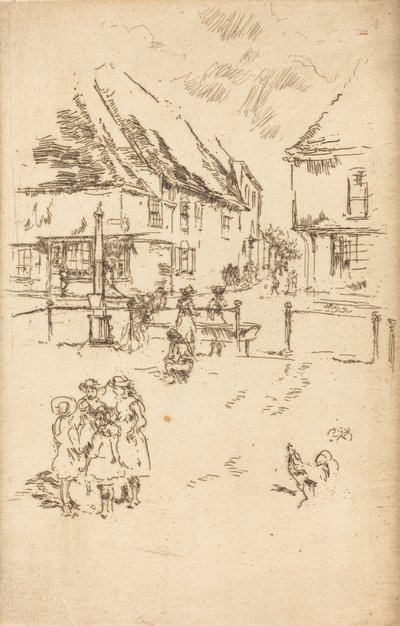 De haan en de pomp door James Abbott McNeill Whistler