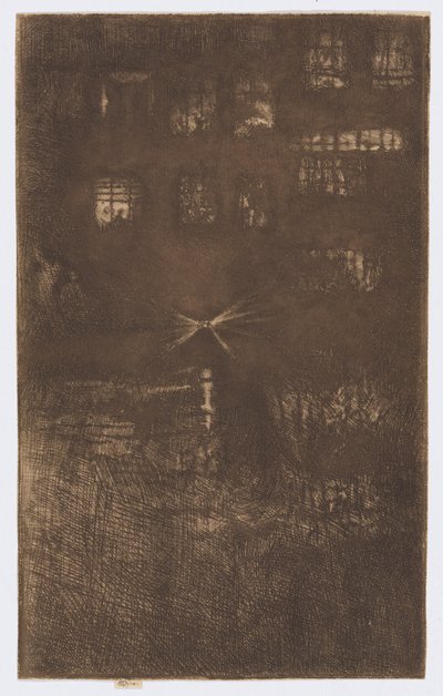 Het Danshuis: Nocturne door James Abbott McNeill Whistler