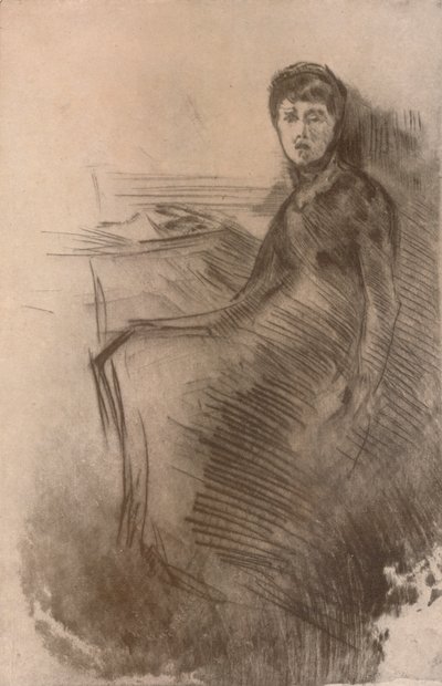 Het bureau, ca. 1870, 1904 door James Abbott McNeill Whistler