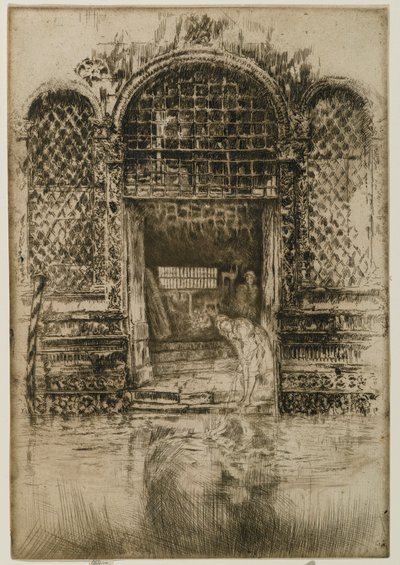 De Deur, 1880 door James Abbott McNeill Whistler