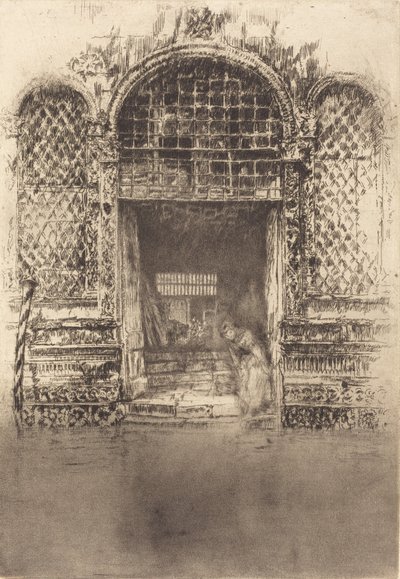 De Deur, 1880 door James Abbott McNeill Whistler
