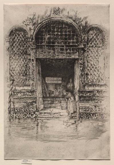De Deur, 1880 door James Abbott McNeill Whistler