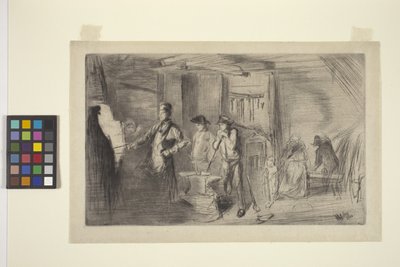 De smederij door James Abbott McNeill Whistler