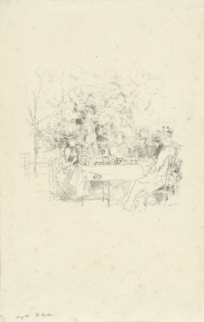 De tuin door James Abbott McNeill Whistler