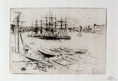 De Grote Vijver door James Abbott McNeill Whistler