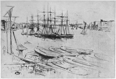 Het Grote Zwembad, 1879-1904 door James Abbott McNeill Whistler