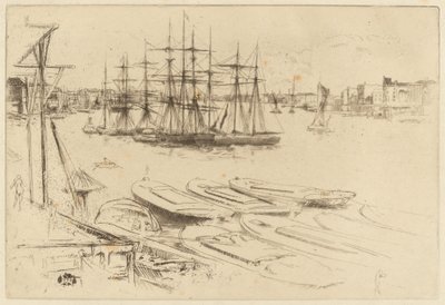 De Grote Vijver, ca. 1879 door James Abbott McNeill Whistler