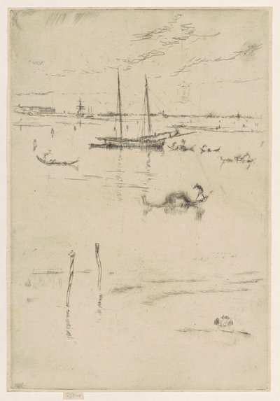 De Kleine Lagune, 1879-1880 door James Abbott McNeill Whistler