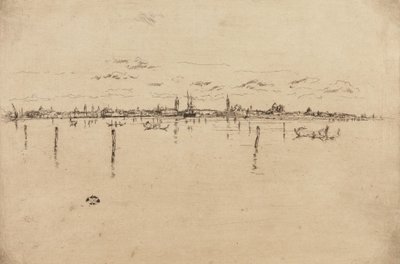 Het Kleine Venetië, 1879-1880 door James Abbott McNeill Whistler