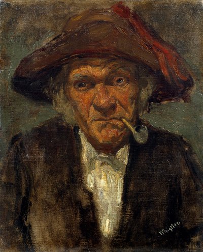 De man met de pijp door James Abbott McNeill Whistler