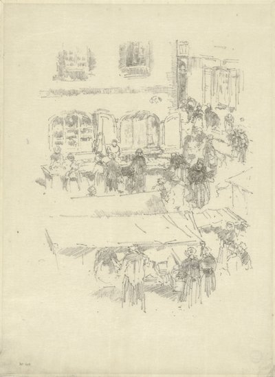 De Markt, Vitré door James Abbott McNeill Whistler