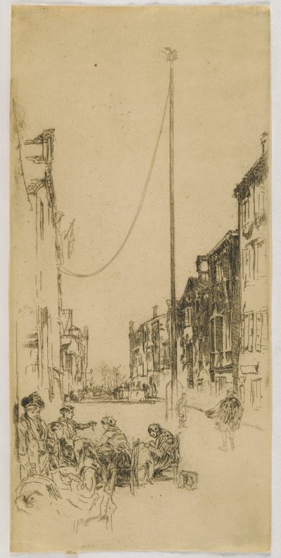 De Mast, 1880 door James Abbott McNeill Whistler