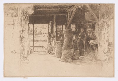 De molen door James Abbott McNeill Whistler
