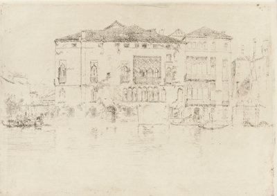 De paleizen, 1879-1880 door James Abbott McNeill Whistler