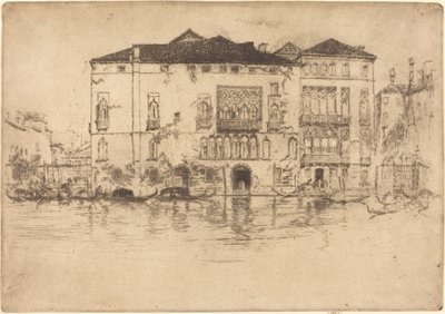 De paleizen, 1880 door James Abbott McNeill Whistler