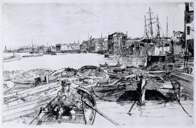 Het zwembad door James Abbott McNeill Whistler