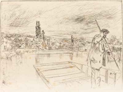De punter, 1861 door James Abbott McNeill Whistler