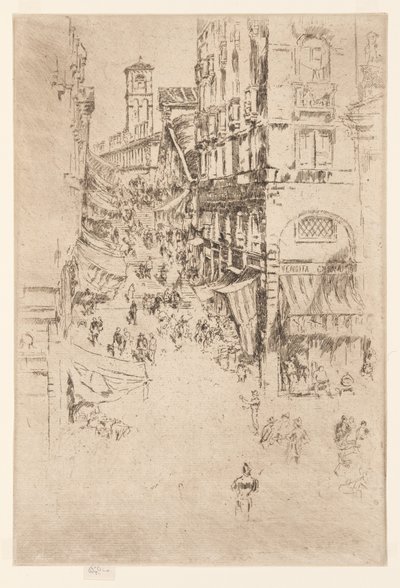 De Rialto door James Abbott McNeill Whistler