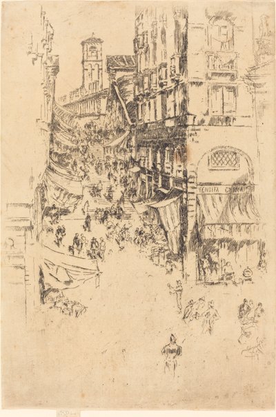 De Rialto door James Abbott McNeill Whistler