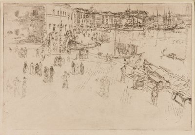 De Riva, 1879-1880 door James Abbott McNeill Whistler