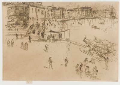 De Riva, nr. 2, 1879-1880 door James Abbott McNeill Whistler