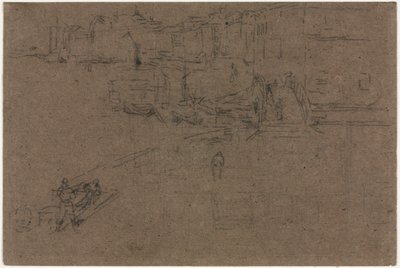 De Riva, Venetië door James Abbott McNeill Whistler