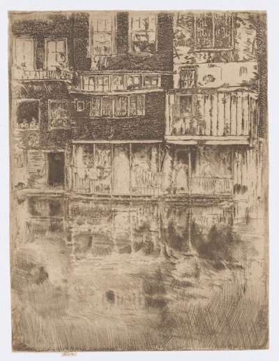 Het Vierkante Huis, Amsterdam door James Abbott McNeill Whistler