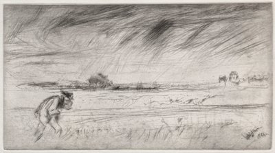 De storm, 1861 door James Abbott McNeill Whistler