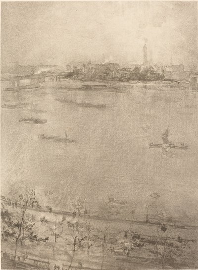 De Theems, 1896 door James Abbott McNeill Whistler
