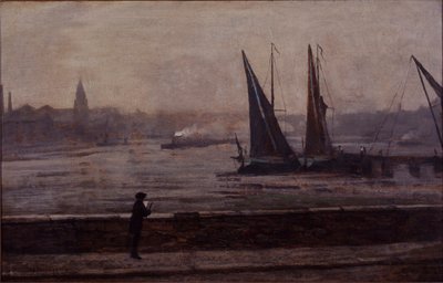 De Theems vanaf Battersea Bridge door James Abbott McNeill Whistler