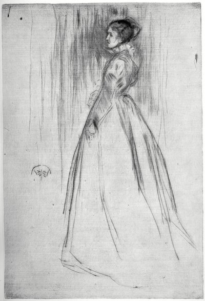 De fluwelen jurk, 1873 1904 door James Abbott McNeill Whistler