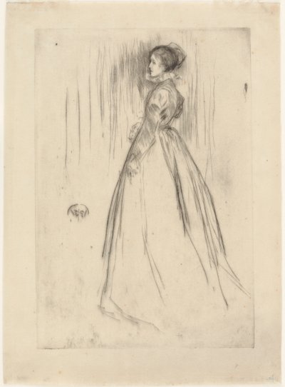De Fluwelen Jurk Mevrouw Leyland door James Abbott McNeill Whistler