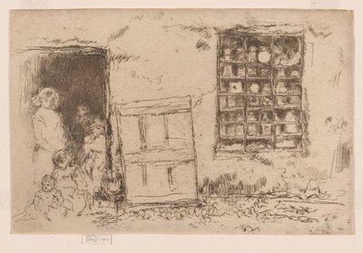 De dorpszoetwinkel, ca. 1884-86 door James Abbott McNeill Whistler