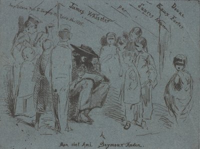 Titelpagina van de Franse Set, 1858 door James Abbott McNeill Whistler