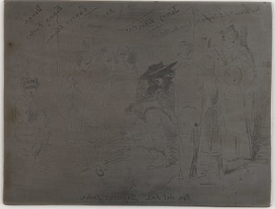 Titel van de Franse Set, 1858 door James Abbott McNeill Whistler