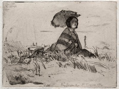 Twaalf etsen uit de natuur: En Plein Soleil, 1858 door James Abbott McNeill Whistler