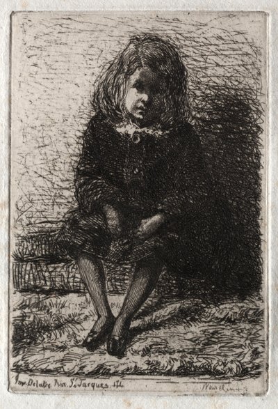 Twaalf Etsen uit de Natuur: Kleine Arthur, 1858 door James Abbott McNeill Whistler