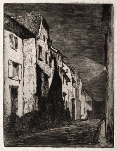 Twaalf etsen uit de natuur: Straat in Saverne, 1858 door James Abbott McNeill Whistler