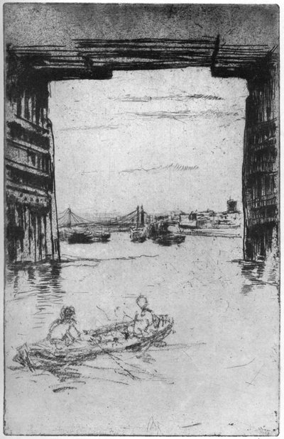 Onder de Oude Battersea Brug door James Abbott McNeill Whistler