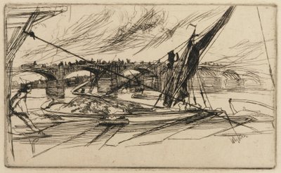 Vauxhall Brug door James Abbott McNeill Whistler