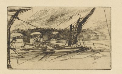 Vauxhall Bridge door James Abbott McNeill Whistler