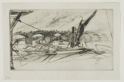 Vauxhallbrug door James Abbott McNeill Whistler