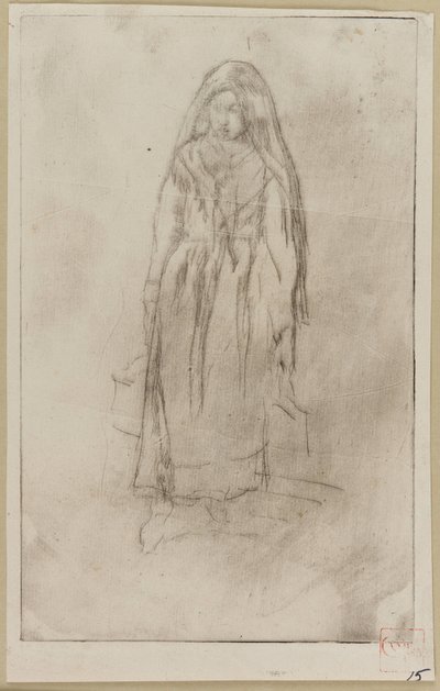 Venetiaanse Waterdrager door James Abbott McNeill Whistler
