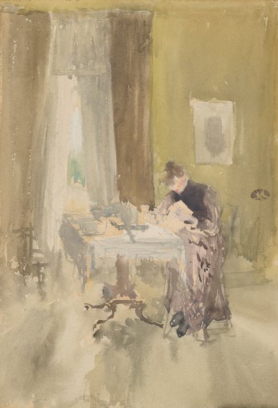 Violet en Amber - Thee, 1882-1884 door James Abbott McNeill Whistler