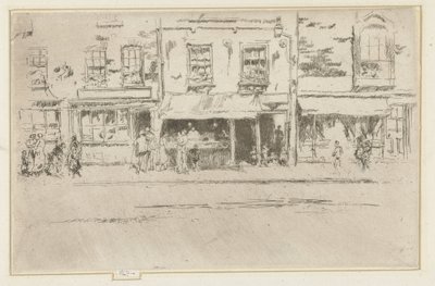 Viswinkel in Chelsea door James Abbott McNeill Whistler
