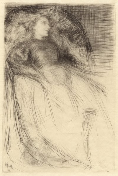 Vermoeid, 1863 door James Abbott McNeill Whistler
