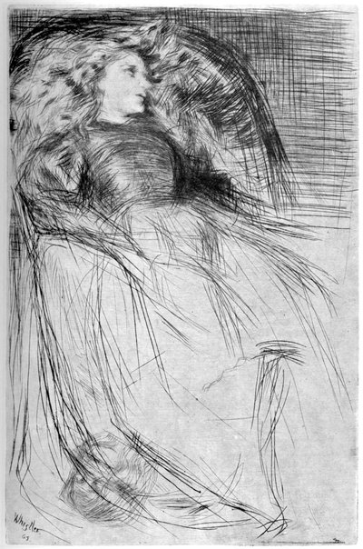 Vermoeid, 1863 1904 door James Abbott McNeill Whistler